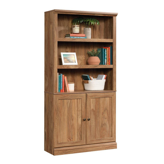 5 Shelf Bookcase W/Doors Sma