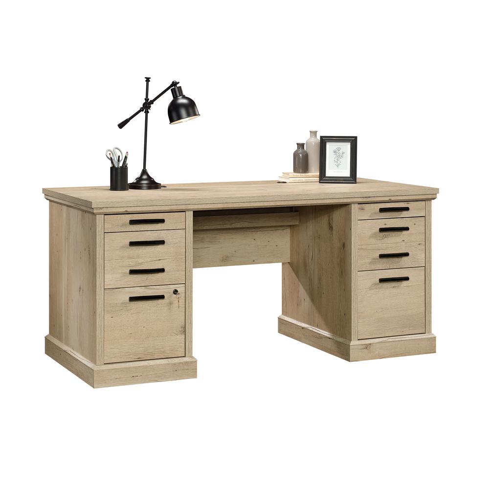 Aspen Post Executive Desk  Prime Oak