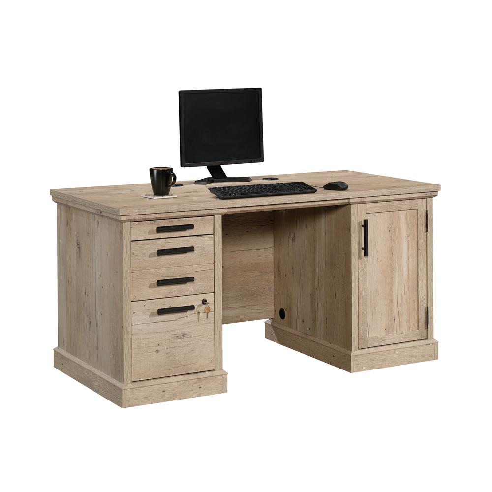 Mason Peak 60" Double Ped Desk  Prime Oak