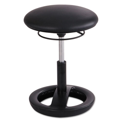 Twixt Desk Height Ergonomic Stool, 22.5" Seat Height, Supports up to 250 lbs., Black Seat/Black Back, Black Base