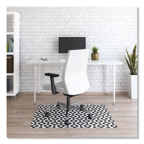 FashionMat Chair Mat, Rectangular, 35 x 40, Diamonds