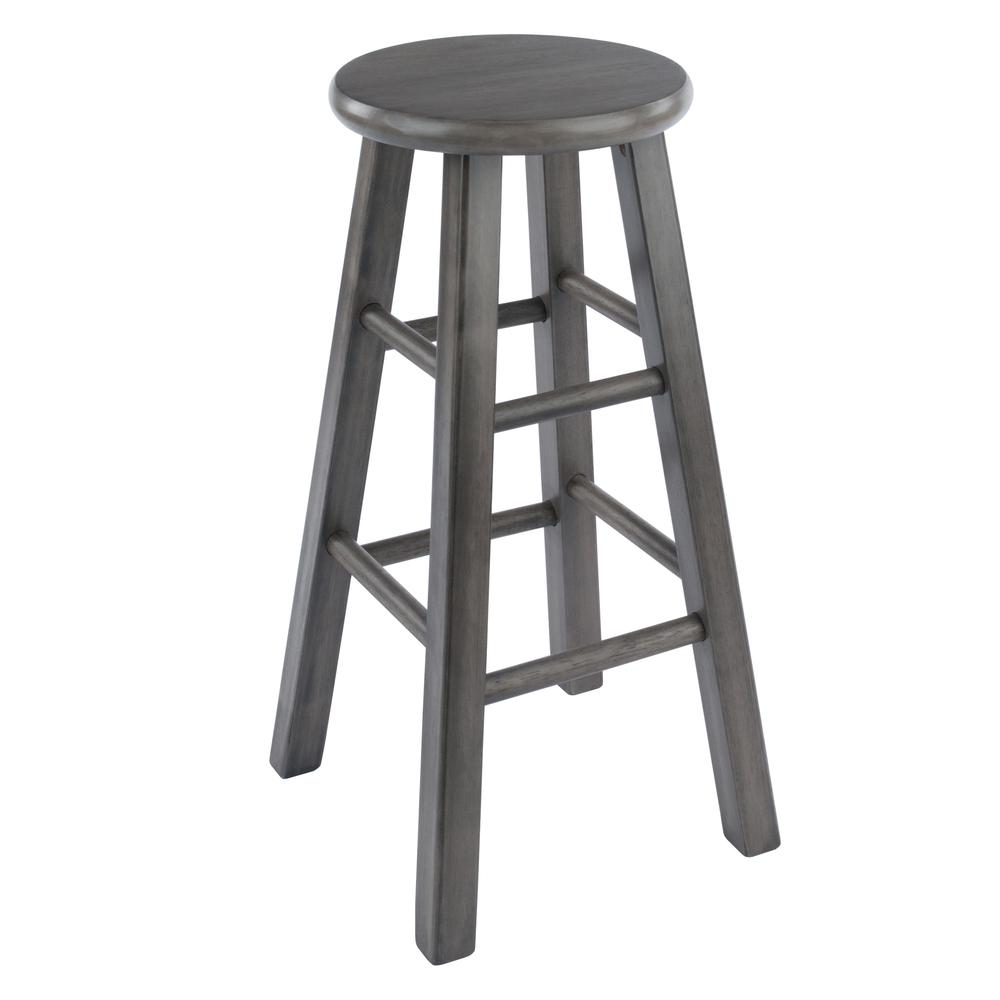 Ivy Counter Stool 24", Rustic Gray Finish