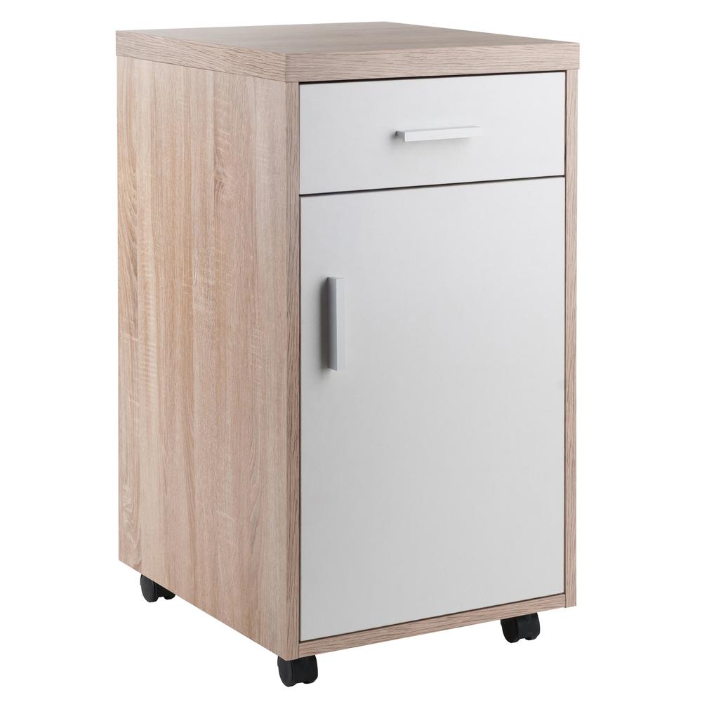 Kenner 1-Drawer Storage Mobile Cabinet, Two-Tone