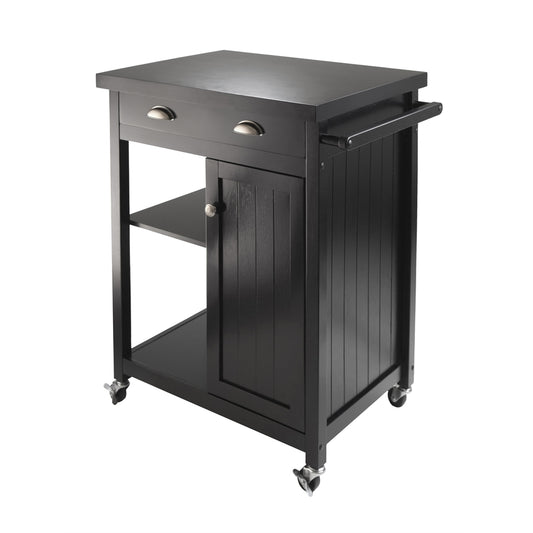 Timber Kitchen Cart with Wainscot panel