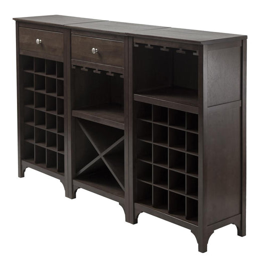 Ancona 3-Pc Modular Wine Cabinet  Set