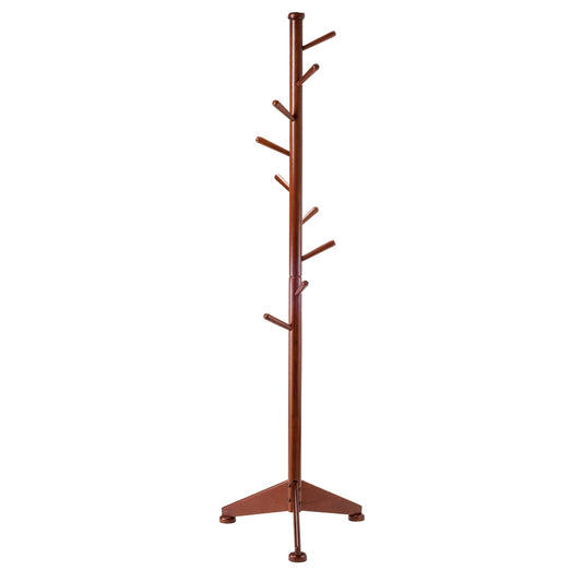 Lily Coat Tree 9 Pegs Walnut