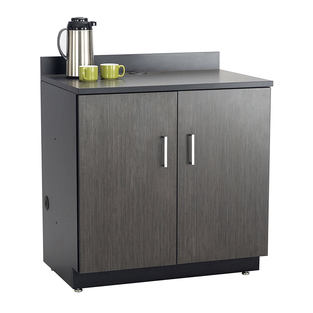 Hospitality Base Cabinet, Two Door Black/Asian Night