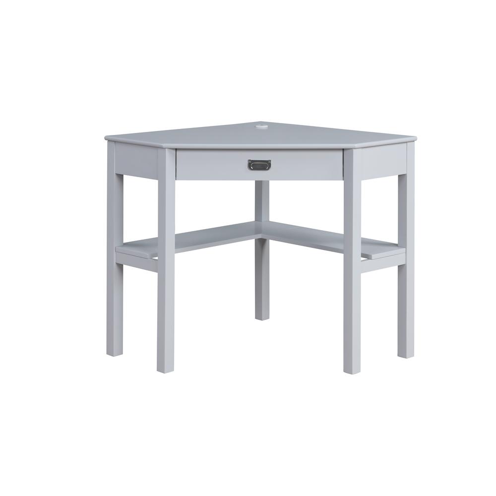 Peggy Corner Desk Gray