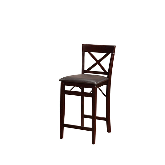 Triena 24 In X Back Folding Counter Stool