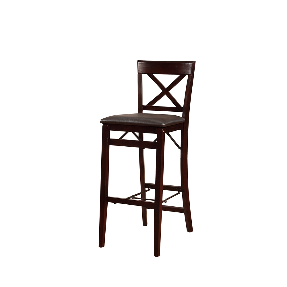 Triena 30 In X Back Folding Bar Stool