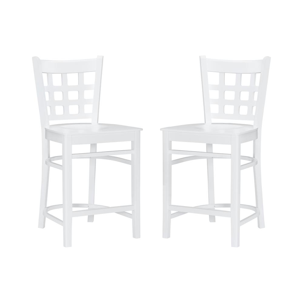 Lola Counter Stool White Set Of 2