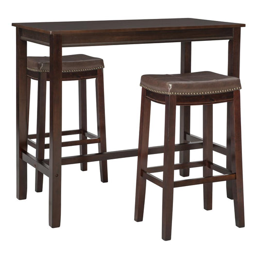 Claridge 3Pc Bar Set Brown