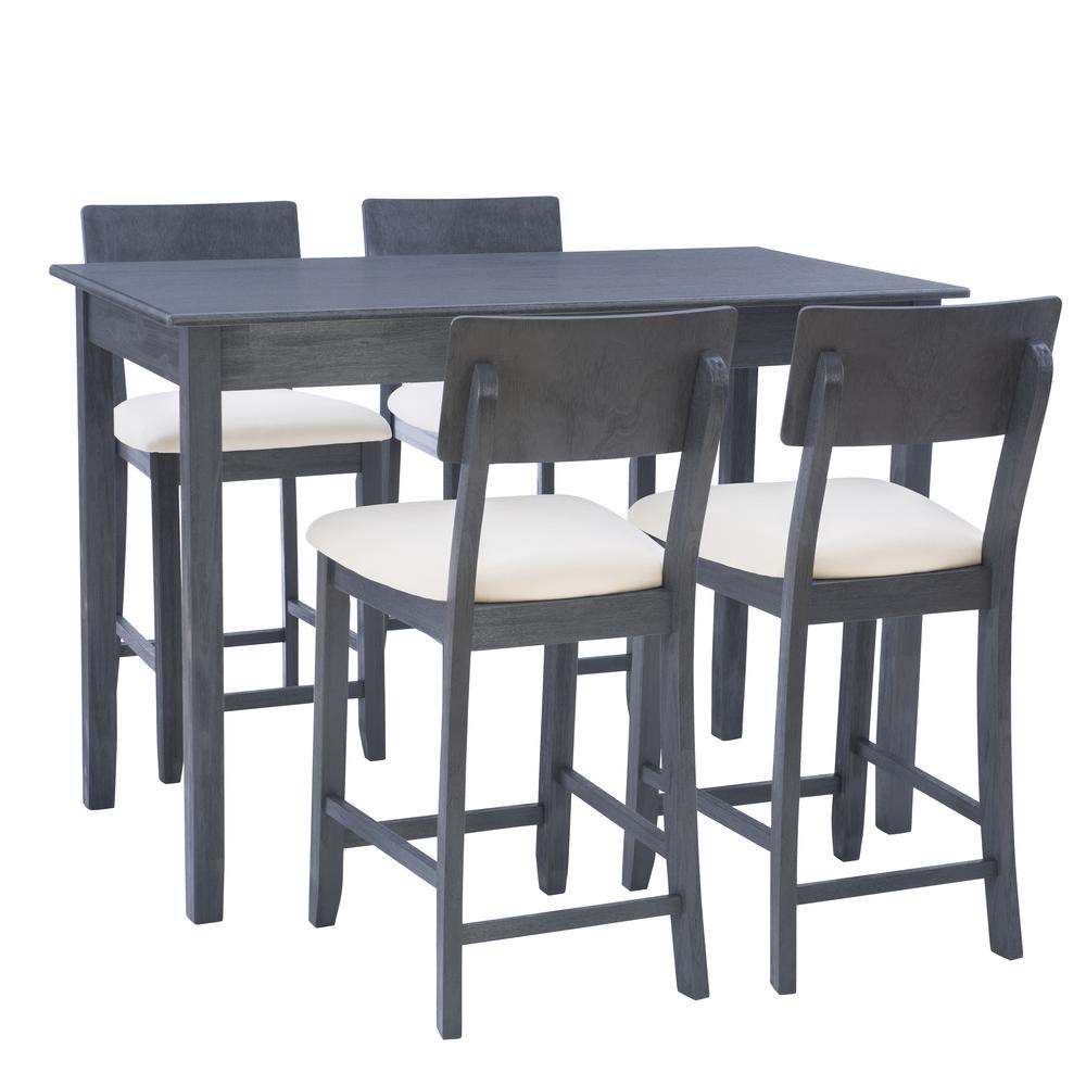 Jorissen 5Pc Tavern Set Dark Charcoal