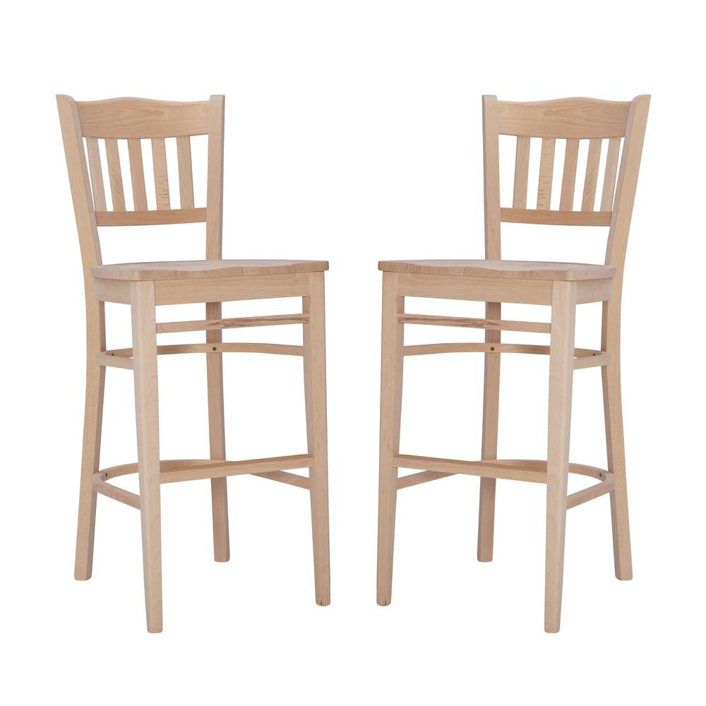 Maryah Barstool Unfinished Set Of 2