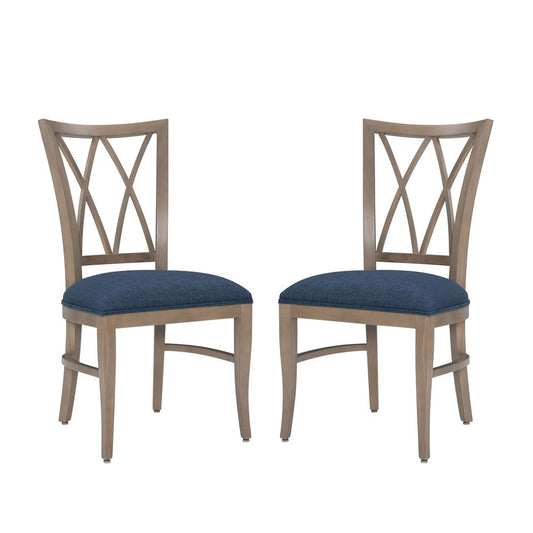 Andes Chair Nat Blue Set Of 2