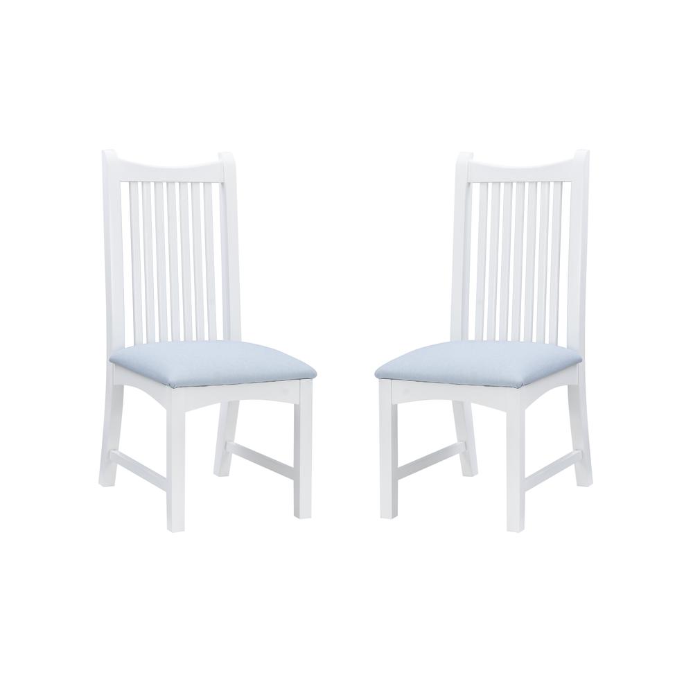 Bonnie Upholstered  Side Chair White Set Of 2