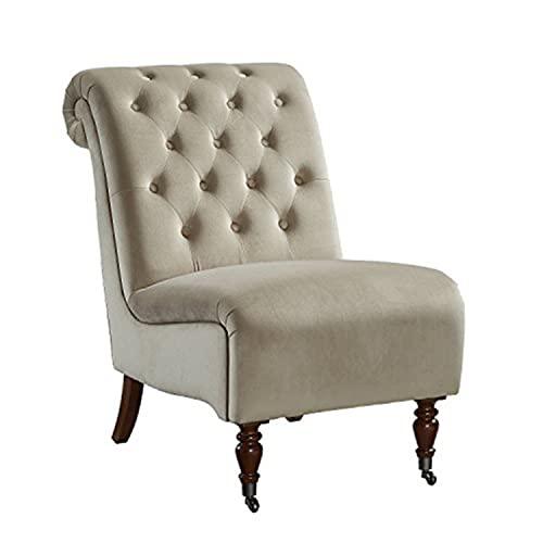 Cora Mink Tufted Slipper Chair