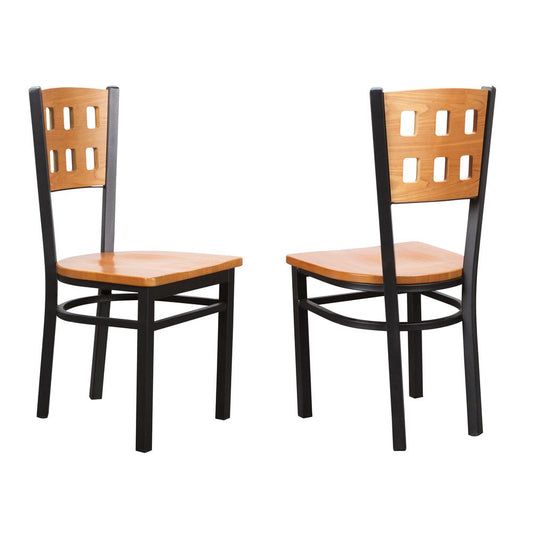 Keifer Metal Side Chair Black Set Of 2