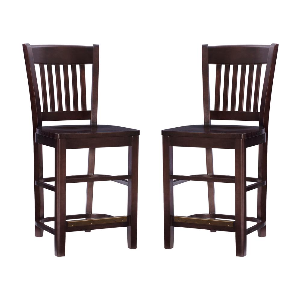 Herbert Counter Stool Brown - Set Of Two