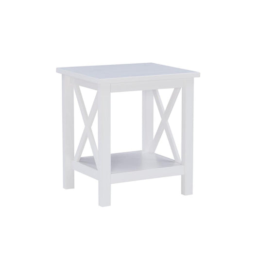 Davis Antique White End Table