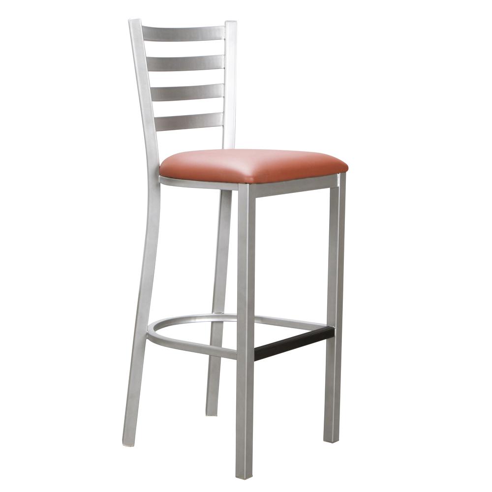 Baxter Metal Barstool Silver Set Of 2