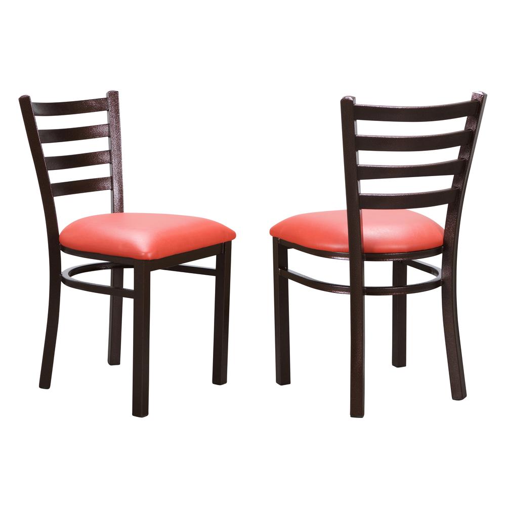 Baxter Metal Side Chair Red Set Of 2