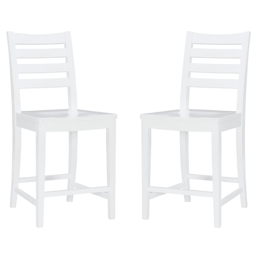 Flynn Counter Stool White Set Of 2