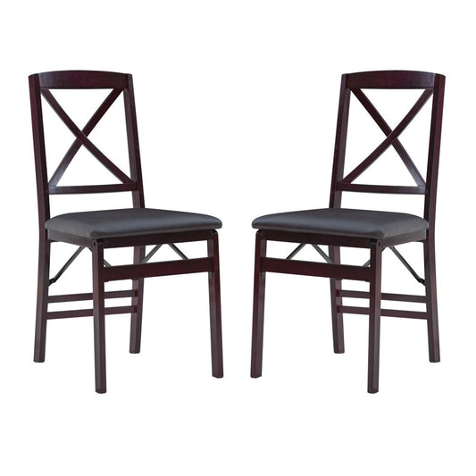 Triena 18 In X Back Folding Chair - Set Of Two