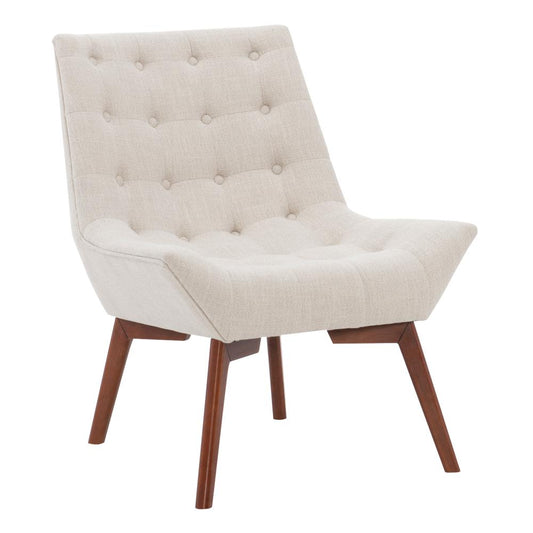 Serena Accent Chair Tufted Linen