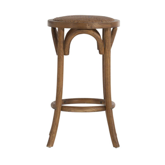 Rae Walnut Backless Counter Stool