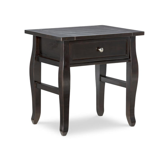 Rio Grande One-Drawer End Table, Espresso