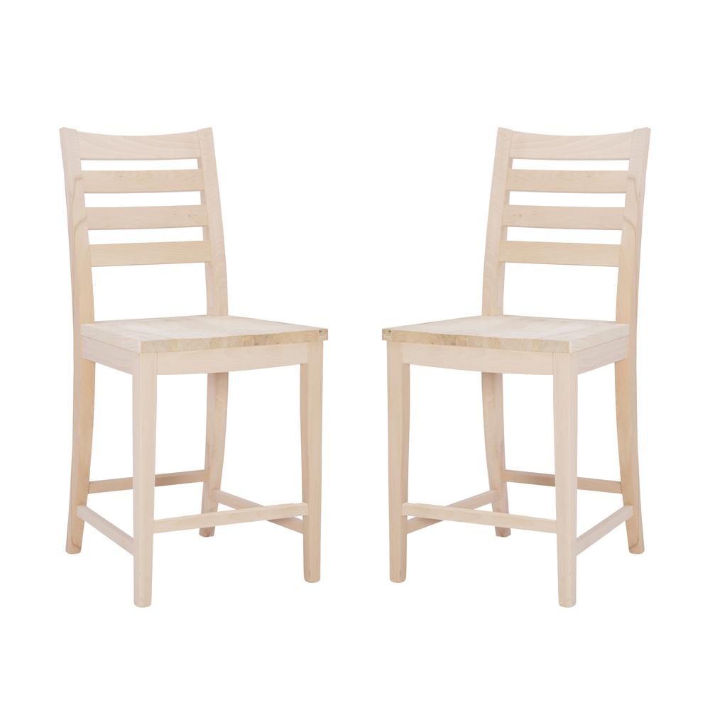 Flynn Counter Stool Unfinished Set Of 2