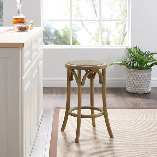 Rae Rattan Seat Backless Counter Stool