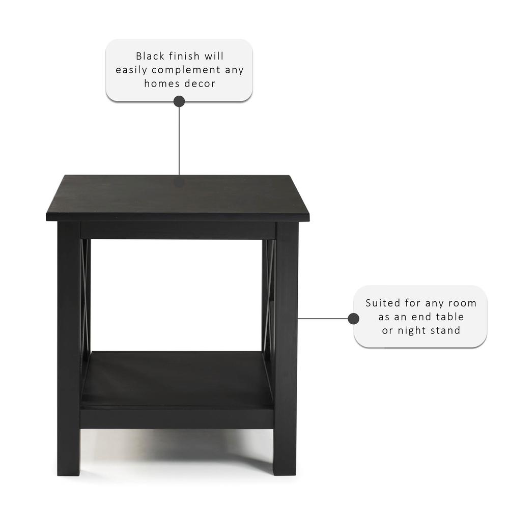 Davis End Table, Black