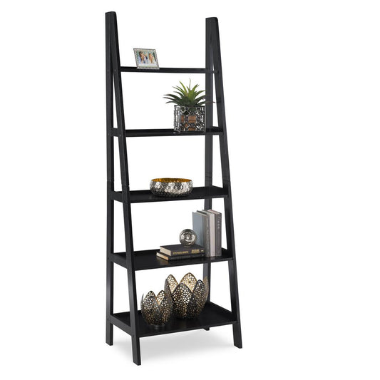 Acadia Ladder Bookshelf, Black