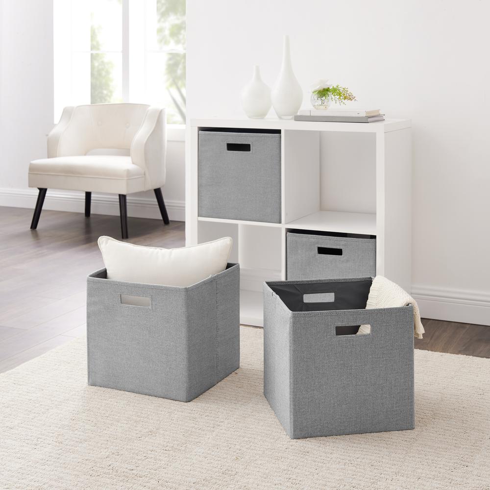 Galli Storage Bin Grey - Set Of Two