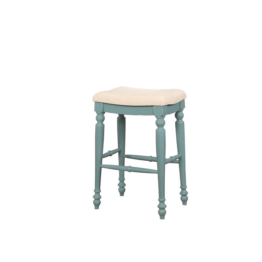 Marino Blue Backless Bar Stool