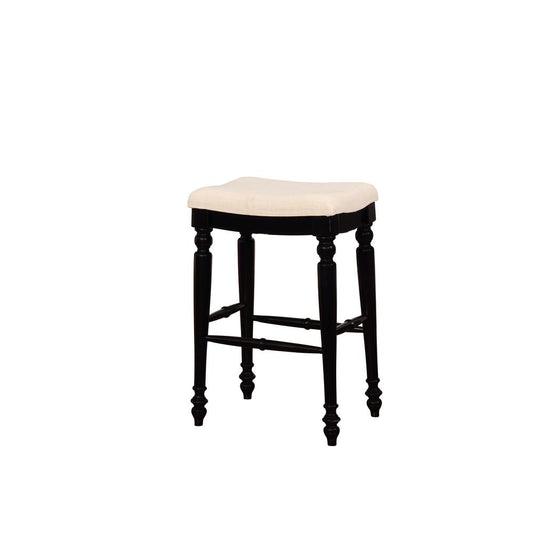 Marino Black Backless Bar Stool