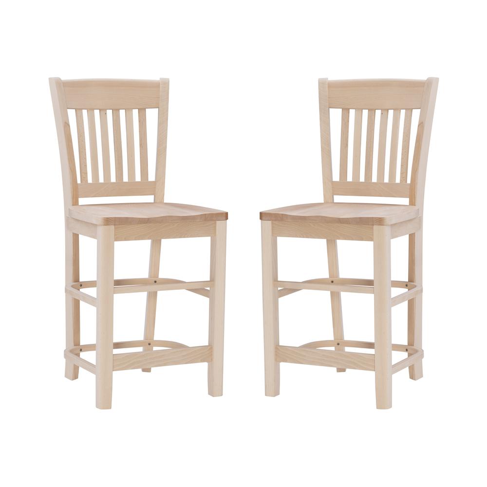 Herbert Counter Stool Unfinished- Set Of Two