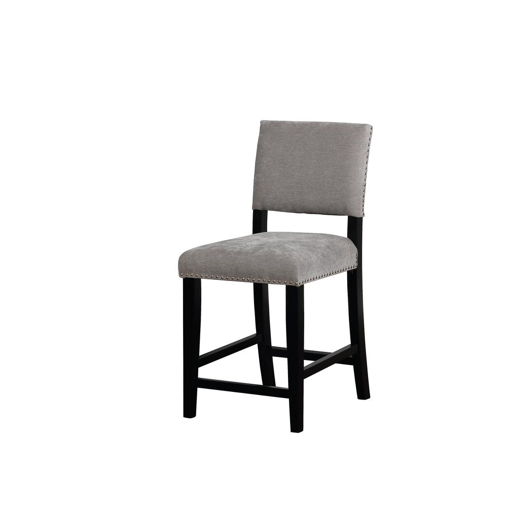 Corey Dark Gray Washed Velvet Counter Stool