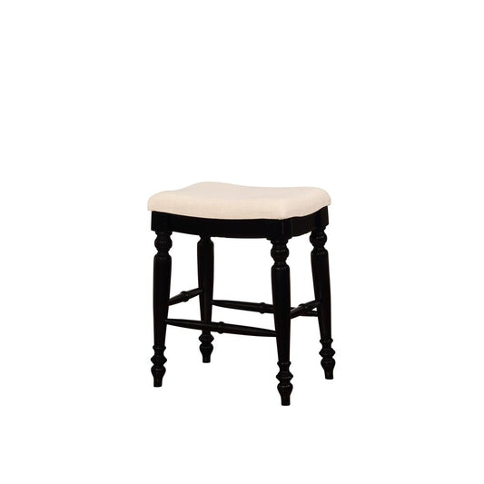 Marino Black Backless Counter Stool