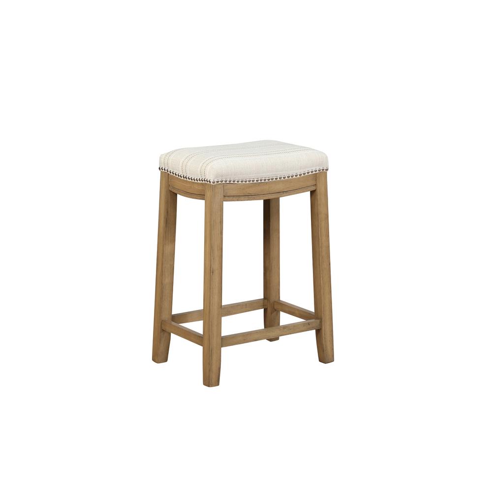 Claridge  Linen Striped Counter Stool