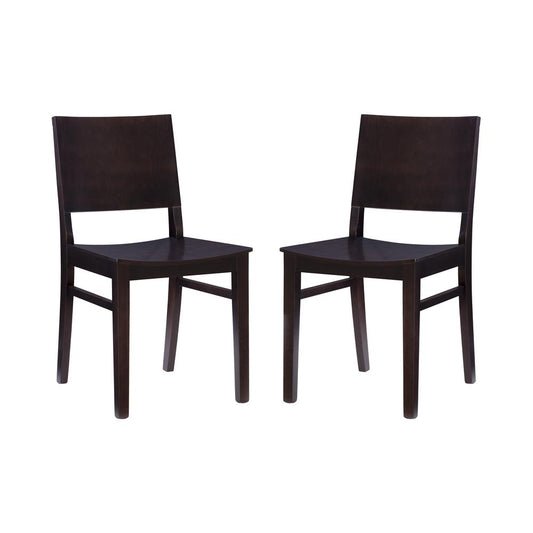 Devin Side Chair Brown- Set Of Two