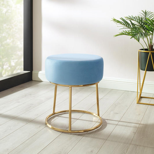 Bandi Accent Vanity Stool, Navy Blue