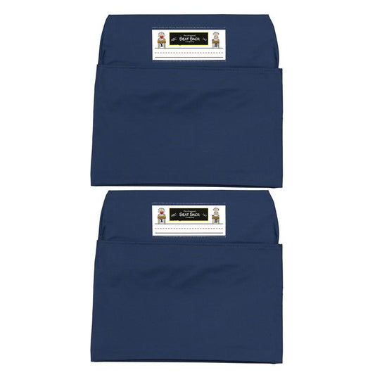 Seat Sack, Small, 12 inch, Chair Pocket, Blue, Pack of 2