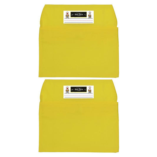 Seat Sack, Small, 12 inch, Chair Pocket, Yellow, Pack of 2