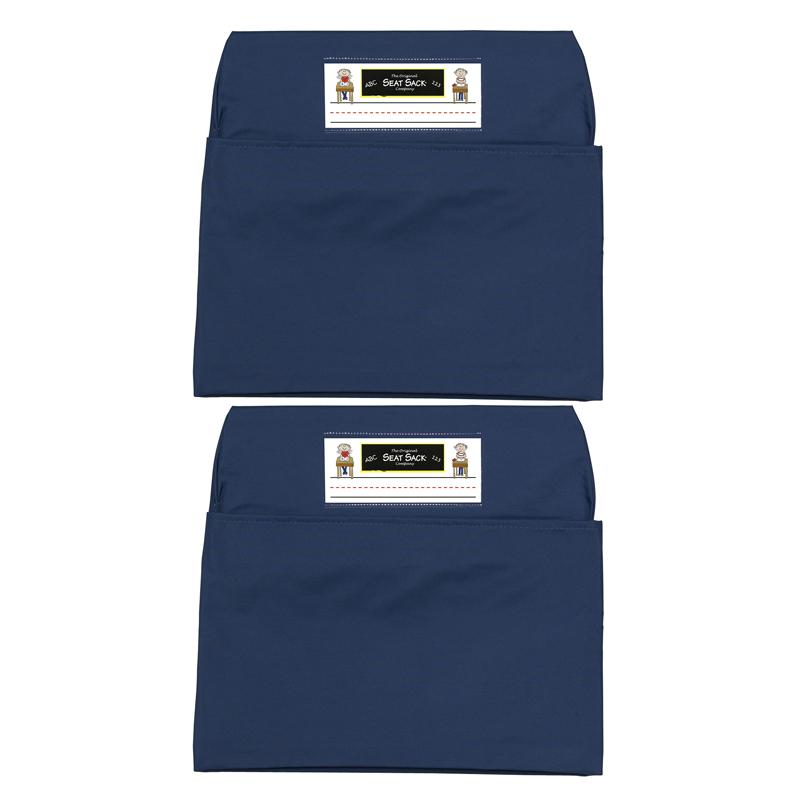 Seat Sack, Medium, 15 inch, Chair Pocket, Blue, Pack of 2