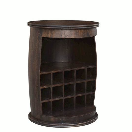 Liberty Furniture Durango accent wine barrel W26 x D26 x H35