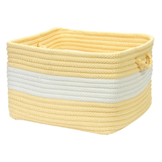 Rope Walk- Yellow 14"x10" Utility Basket