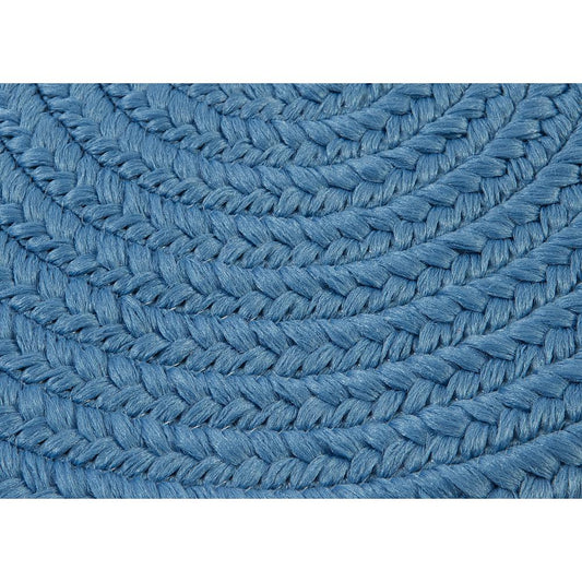 Reversible Flat-Braid (Oval) Runner - Oasis Blue 2'4"x15'